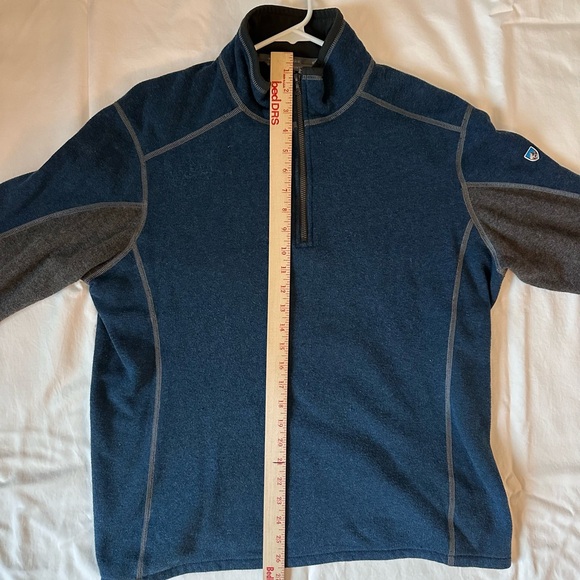 Kuhl 1/4 Zip Pullover Jacket Mens Blue Grey - Picture 4 of 6
